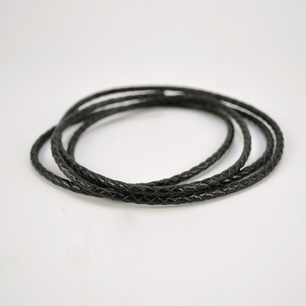 編織皮繩-黑