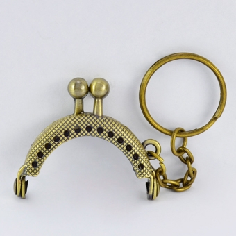 4cm口金+鑰匙圈-青銅
