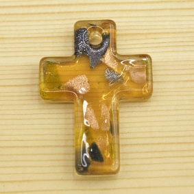 十字架琉璃(黃)