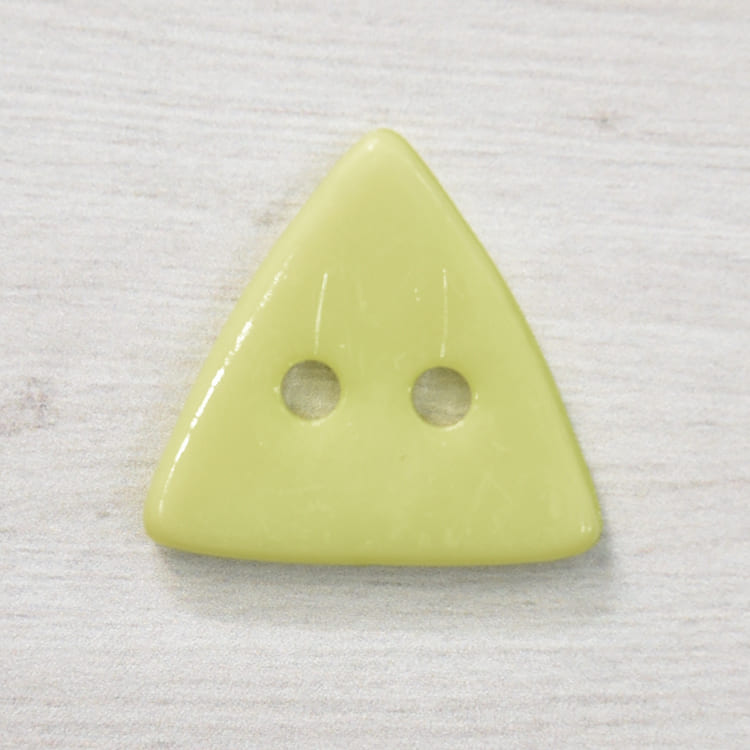 塑料鈕釦-三角形-淺綠