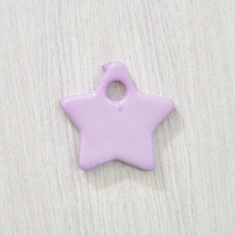 塑料鈕釦-星星-紫